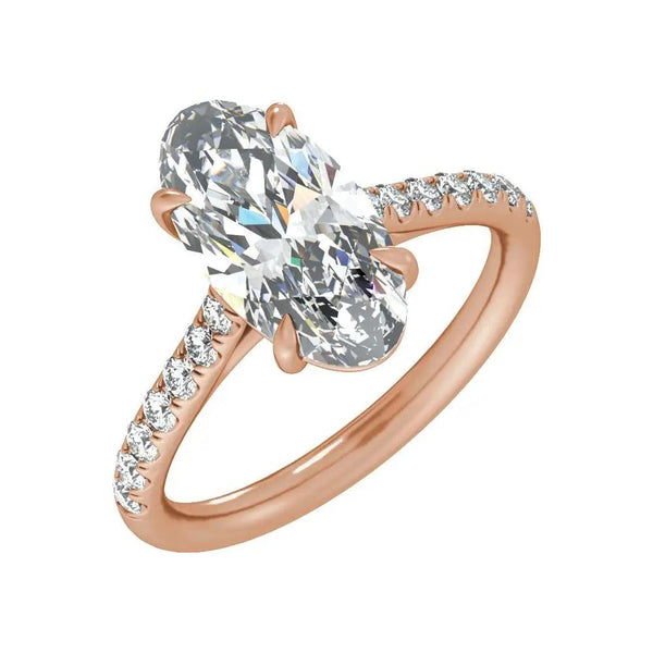 Biarritz Lumineux, Lab Grown Diamond Oval Engagement Ring