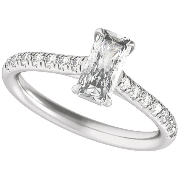 Rayon du Midi, 14K Gold Lab Grown Diamond Radiant Engagement Ring