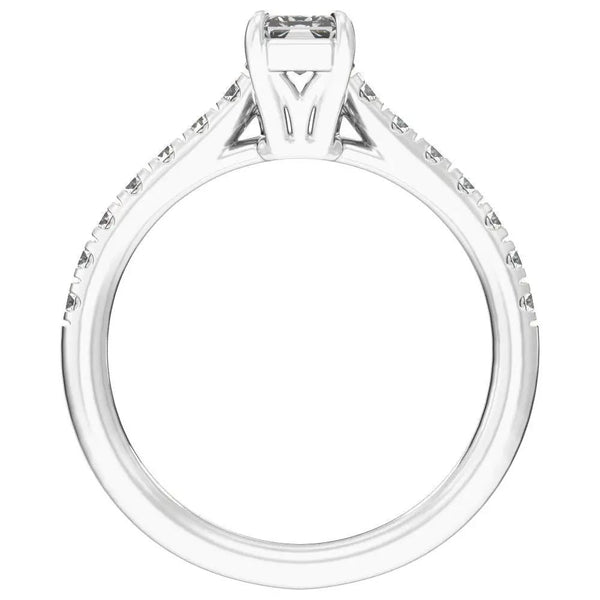 Rayon du Midi, 14K Gold Lab Grown Diamond Radiant Engagement Ring