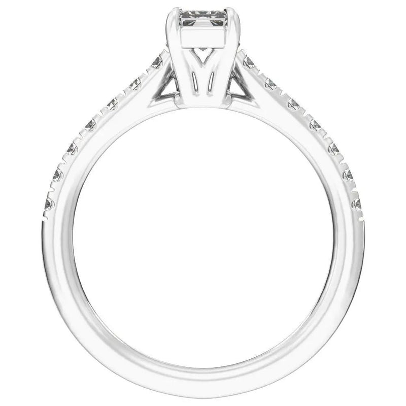 Rayon du Midi, 14K Gold Lab Grown Diamond Radiant Engagement Ring