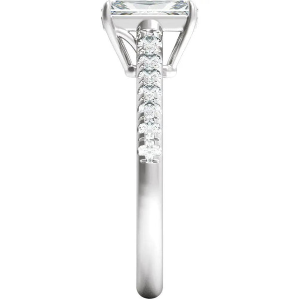 Rayon du Midi, 14K Gold Lab Grown Diamond Radiant Engagement Ring