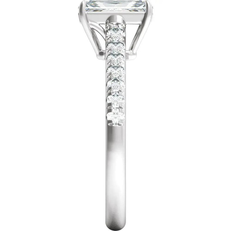Rayon du Midi, 14K Gold Lab Grown Diamond Radiant Engagement Ring