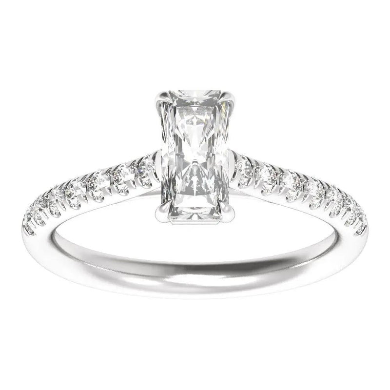 Rayon du Midi, 14K Gold Lab Grown Diamond Radiant Engagement Ring