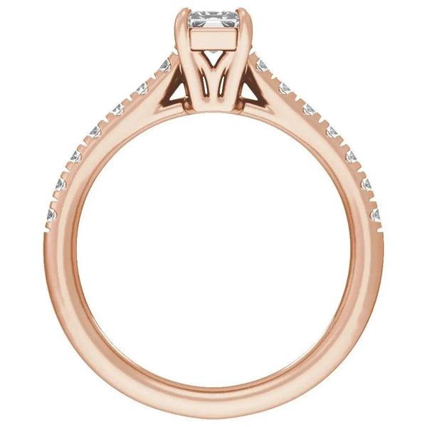 Rayon du Midi, 14K Gold Lab Grown Diamond Radiant Engagement Ring