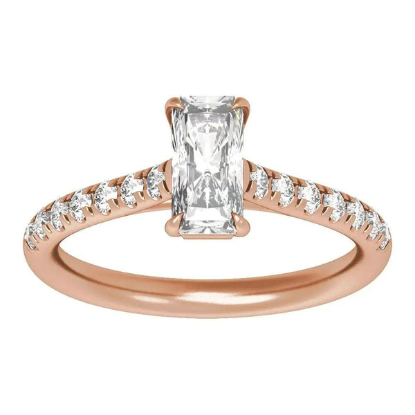Rayon du Midi, 14K Gold Lab Grown Diamond Radiant Engagement Ring