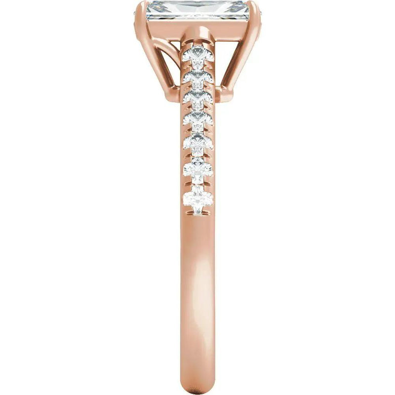 Rayon du Midi, 14K Gold Lab Grown Diamond Radiant Engagement Ring