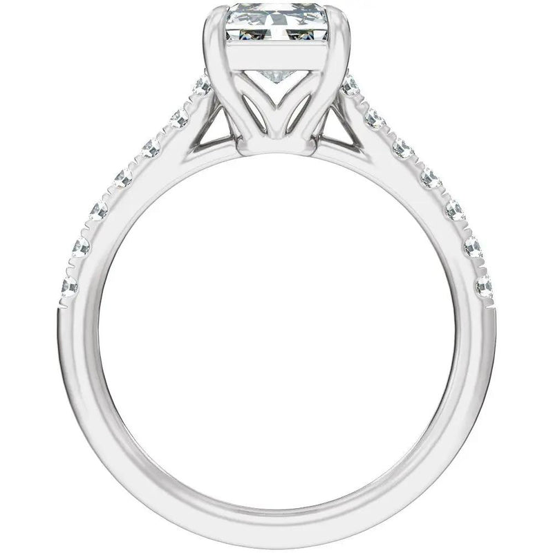 Rayon du Midi, 14K Gold Lab Grown Diamond Radiant Engagement Ring
