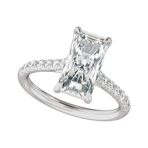 Rayon du Midi, 14K Gold Lab Grown Diamond Radiant Engagement Ring