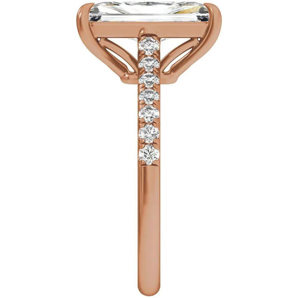 Rayon du Midi, 14K Gold Lab Grown Diamond Radiant Engagement Ring