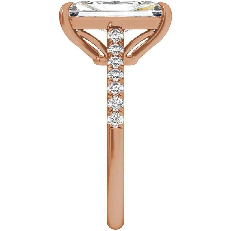 Rayon du Midi, 14K Gold Lab Grown Diamond Radiant Engagement Ring