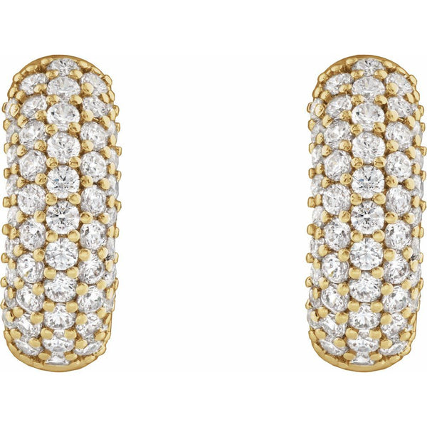 Lumière de Montmartre, Diamond Pave Hoop Earrings