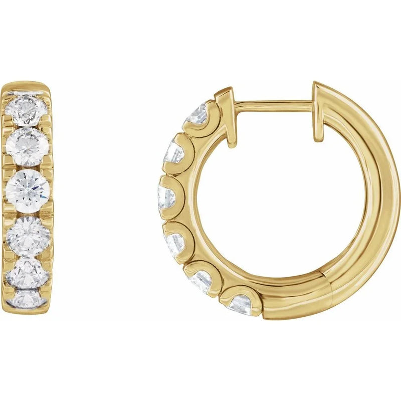 Éclat de Montmartre, Lab-Grown Diamond Rose Gold Hoops