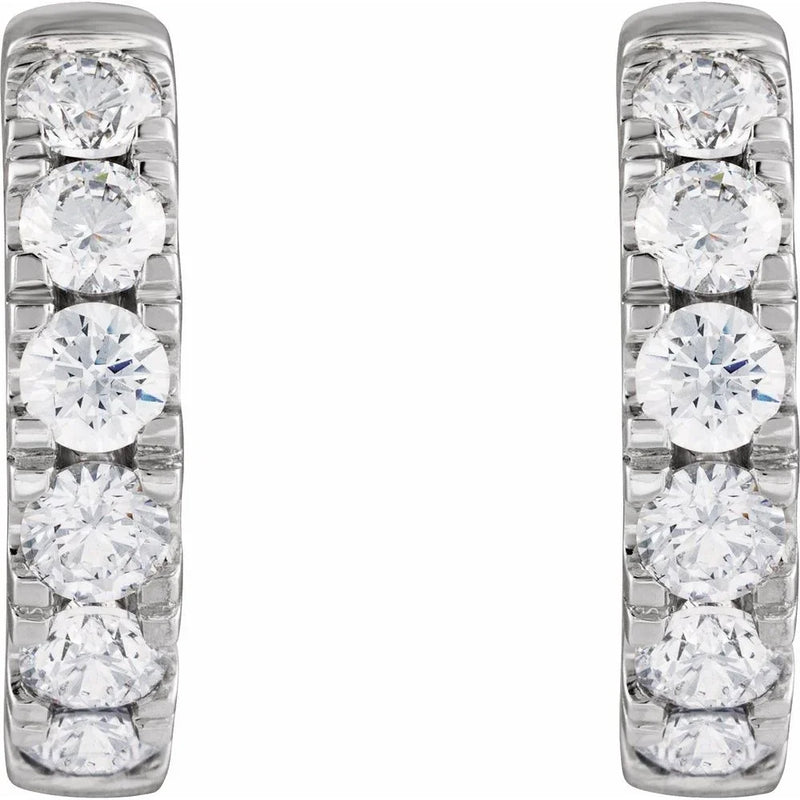 Éclat de Montmartre, Lab-Grown Diamond Rose Gold Hoops