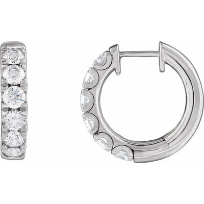 Éclat de Montmartre, Lab-Grown Diamond Rose Gold Hoops