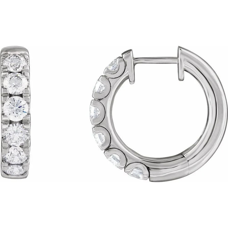 Éclat de Montmartre, Lab-Grown Diamond Rose Gold Hoops