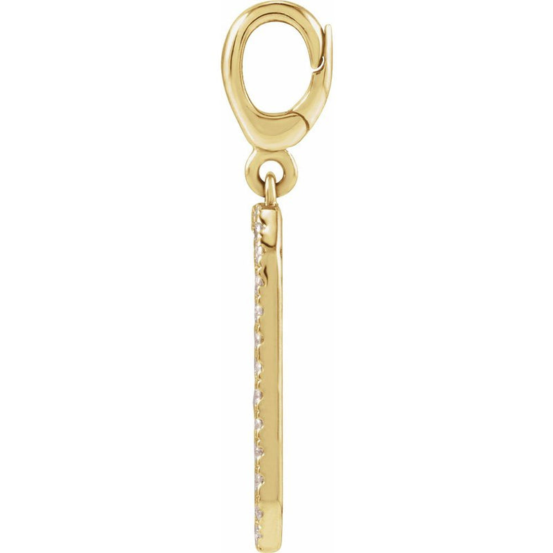 Le Talisman de Versailles, Gold Diamond Engravable Pendant