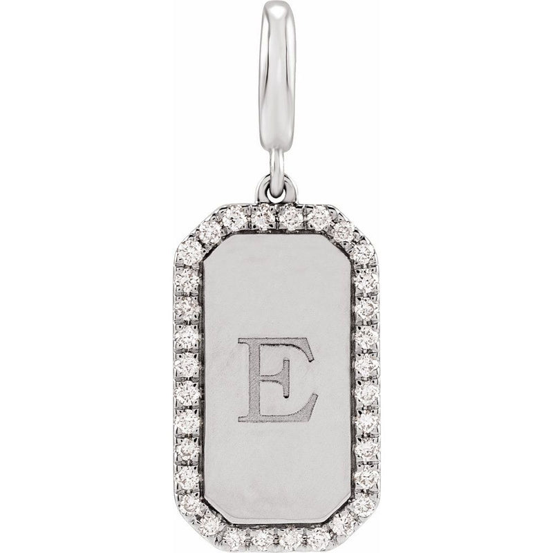 Le Talisman de Versailles, Gold Diamond Engravable Pendant