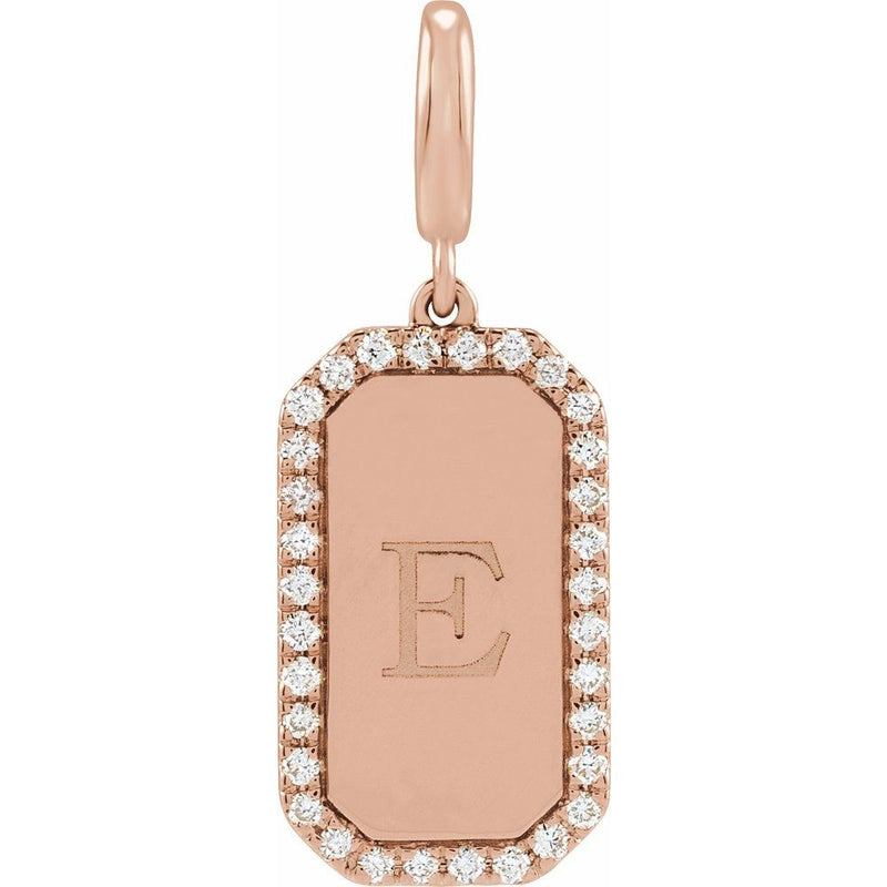 Le Talisman de Versailles, Gold Diamond Engravable Pendant