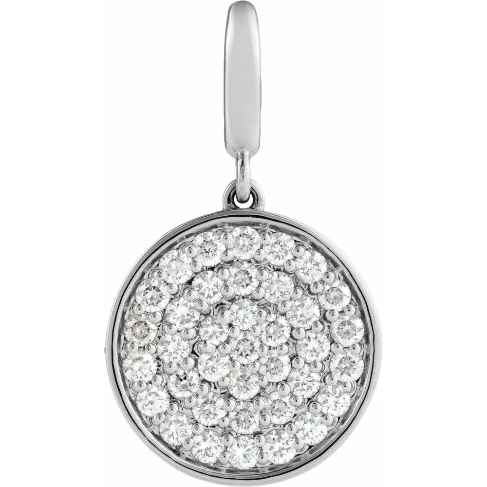 La Lumière de Versailles, Natural Diamond Disc Charm