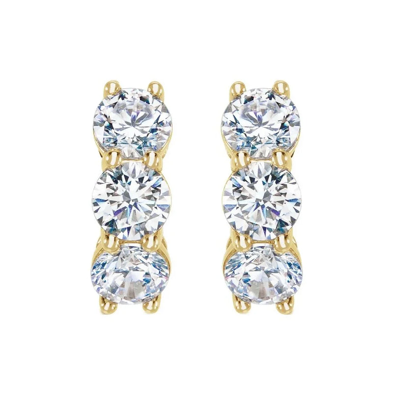 Éclat de Place Vendôme, 14K Gold Lab-Grown Diamond Hoops