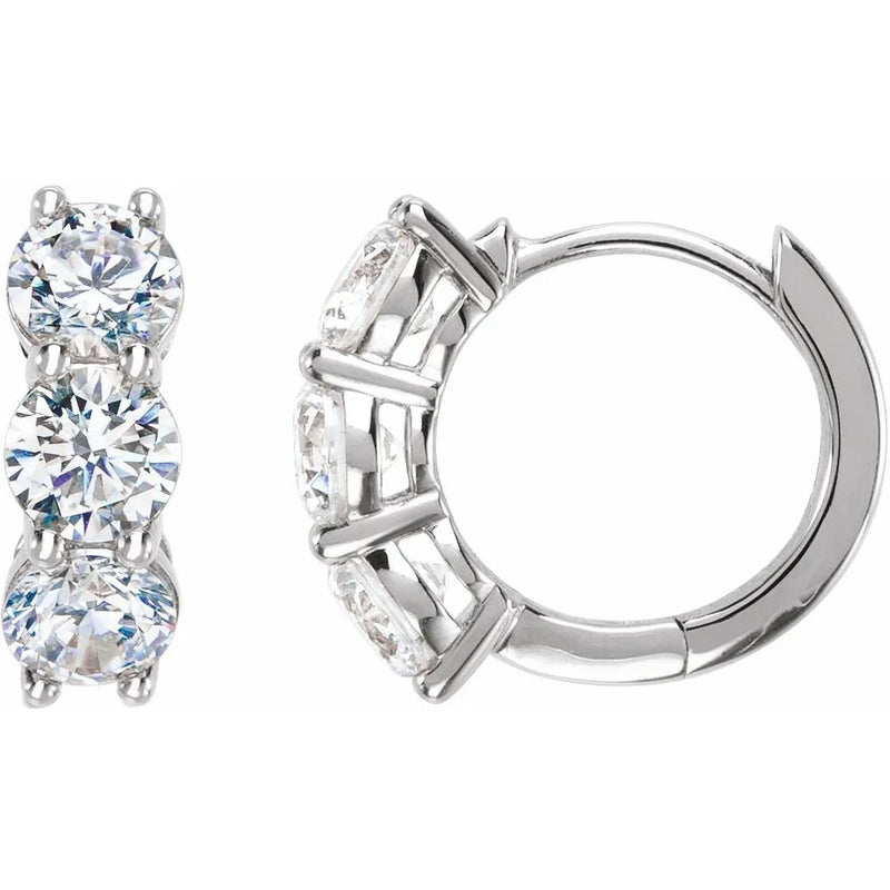 Éclat de Place Vendôme, 14K Gold Lab-Grown Diamond Hoops