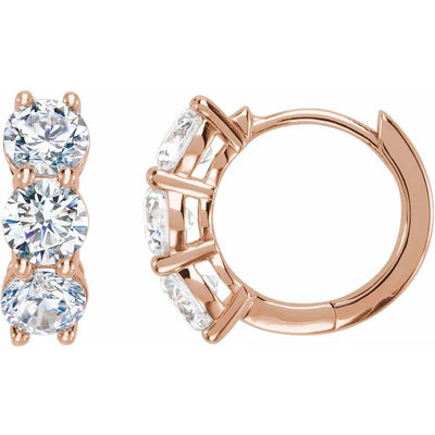 Éclat de Place Vendôme, 14K Gold Lab-Grown Diamond Hoops