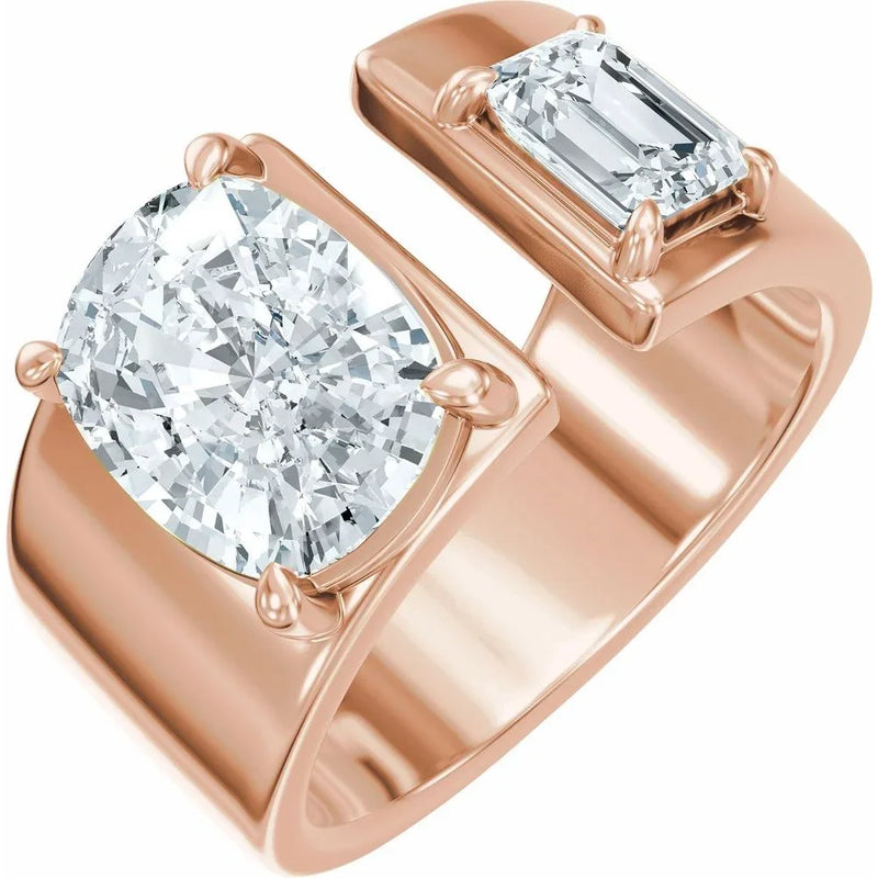 Harmonie de Versailles, Yellow Gold Two-Stone Diamond Ring