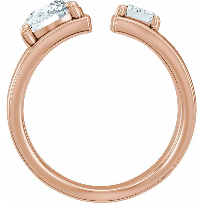 Harmonie de Versailles, Yellow Gold Two-Stone Diamond Ring
