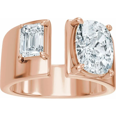 Harmonie de Versailles, Yellow Gold Two-Stone Diamond Ring