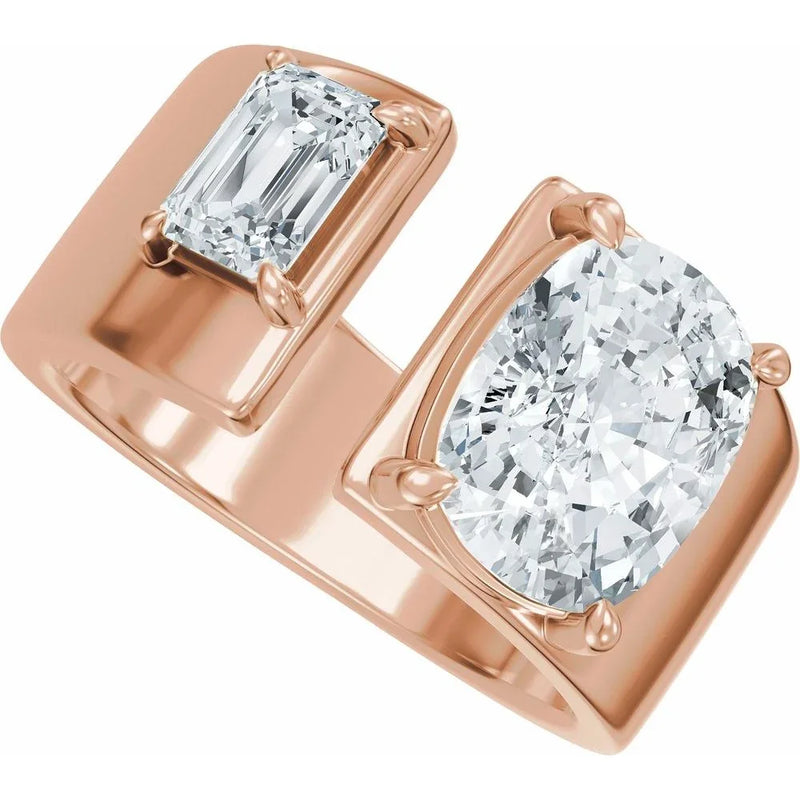 Harmonie de Versailles, Yellow Gold Two-Stone Diamond Ring