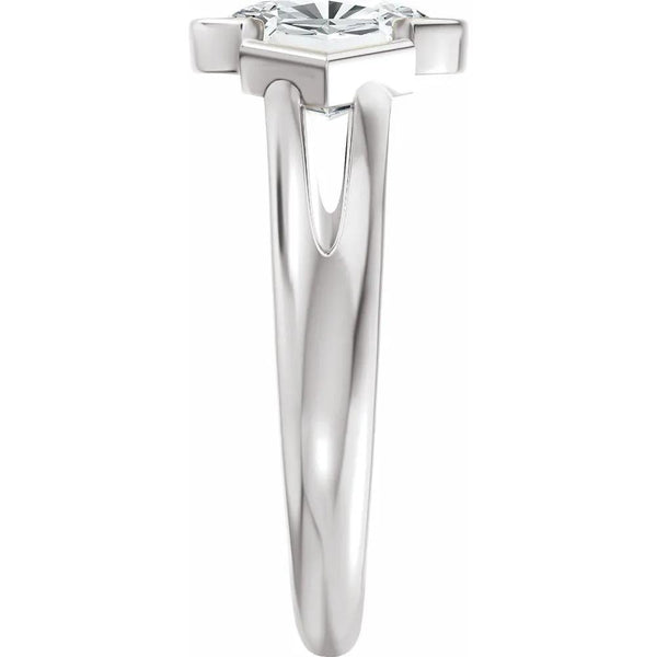Soleil de Mont-Blanc, Elongated Cushion Diamond Engagement Ring
