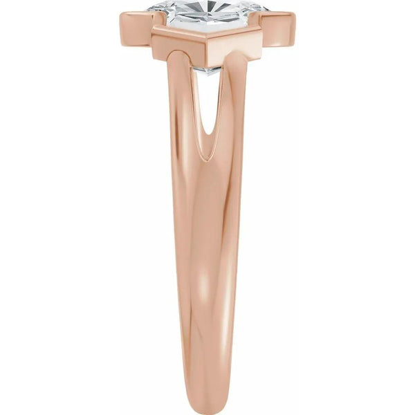 Soleil de Mont-Blanc, Elongated Cushion Diamond Engagement Ring