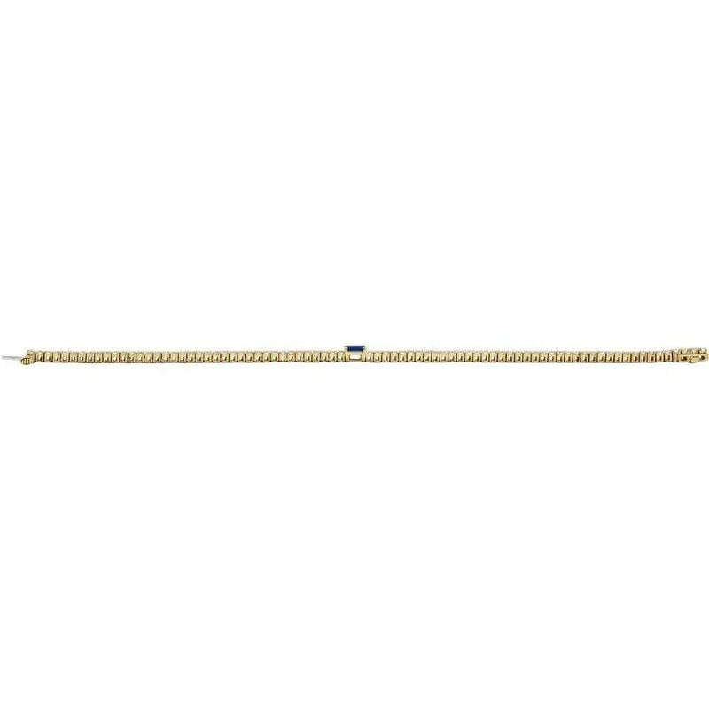 Les Petites Pierres №3, Sapphire & Diamond Tennis Bracelet