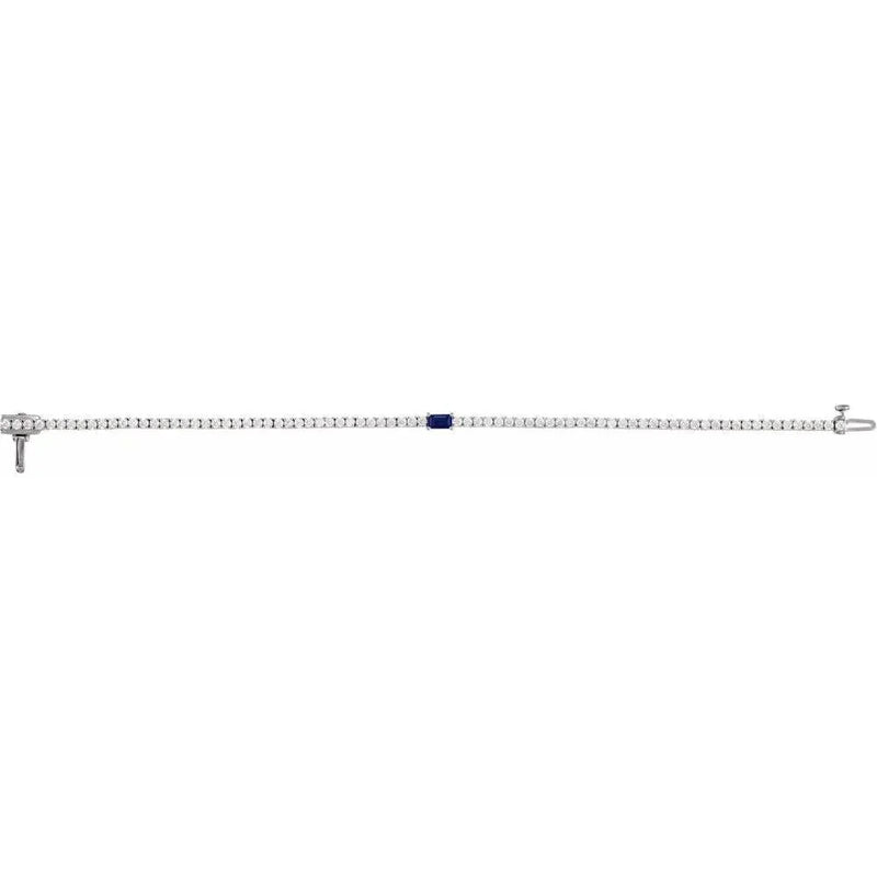 Les Petites Pierres №3, Sapphire & Diamond Tennis Bracelet