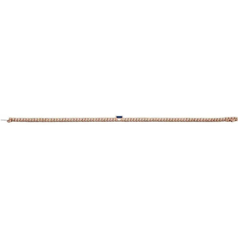 Les Petites Pierres №3, Sapphire & Diamond Tennis Bracelet