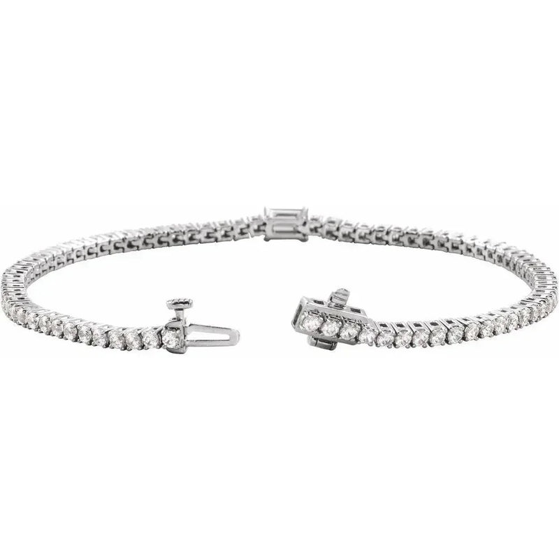 Les Petites Pierres №2, Emerald & Diamond Tennis Bracelet