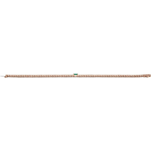 Beucher Paris Les Petites Pierres №2 emerald and diamond tennis bracelet