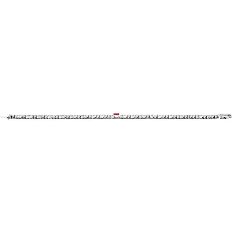 Les Petites Pierres №1, Ruby & Diamond Tennis Bracelet