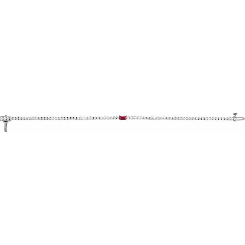 Les Petites Pierres №1, Ruby & Diamond Tennis Bracelet