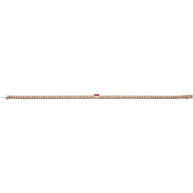 Les Petites Pierres №1, Ruby & Diamond Tennis Bracelet