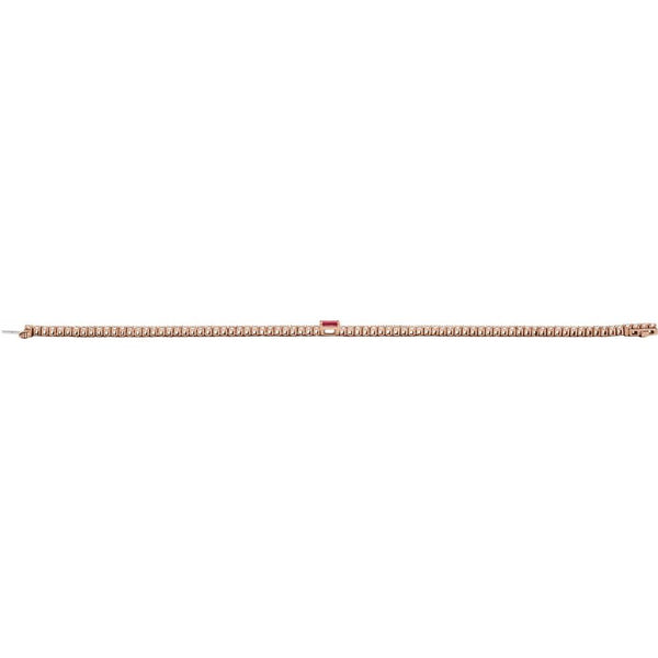 Beucher Paris Les Petites Pierres №1 ruby and diamond tennis bracelet in rose gold