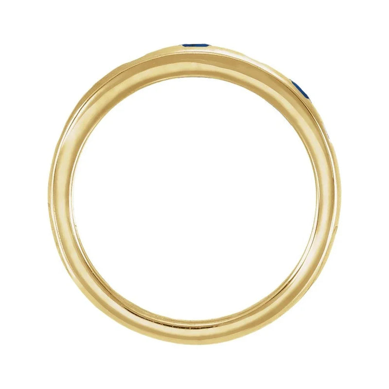 Azur du Marais, Lab-Grown Blue Sapphire & Diamond Ring