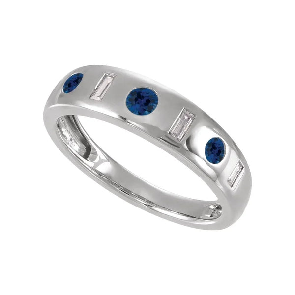 Azur du Marais, Lab-Grown Blue Sapphire & Diamond Ring