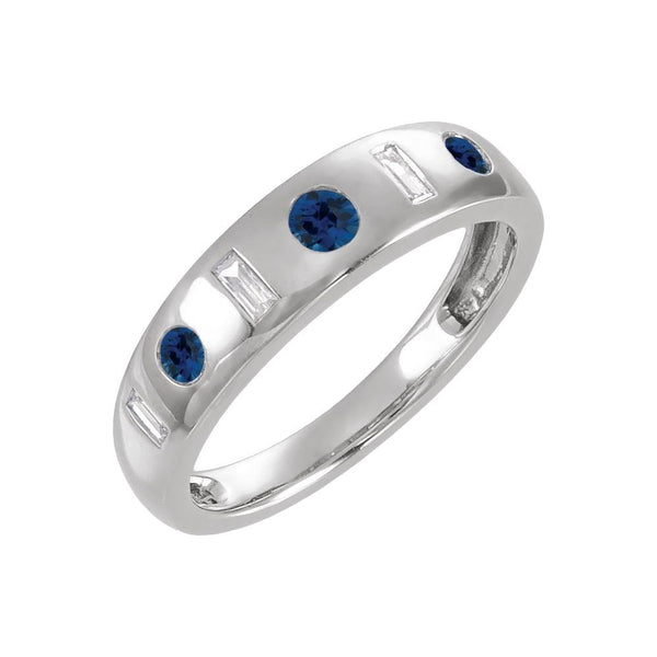 Azur du Marais, Lab-Grown Blue Sapphire & Diamond Ring