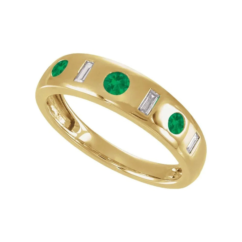 Reflet de l'Île Saint-Louis, Emerald & Diamond Ring