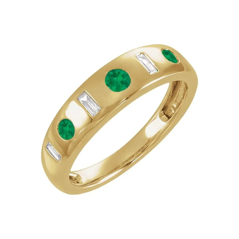 Reflet de l'Île Saint-Louis, Emerald & Diamond Ring