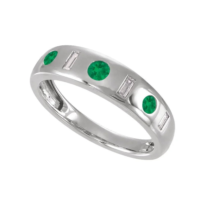 Reflet de l'Île Saint-Louis, Emerald & Diamond Ring