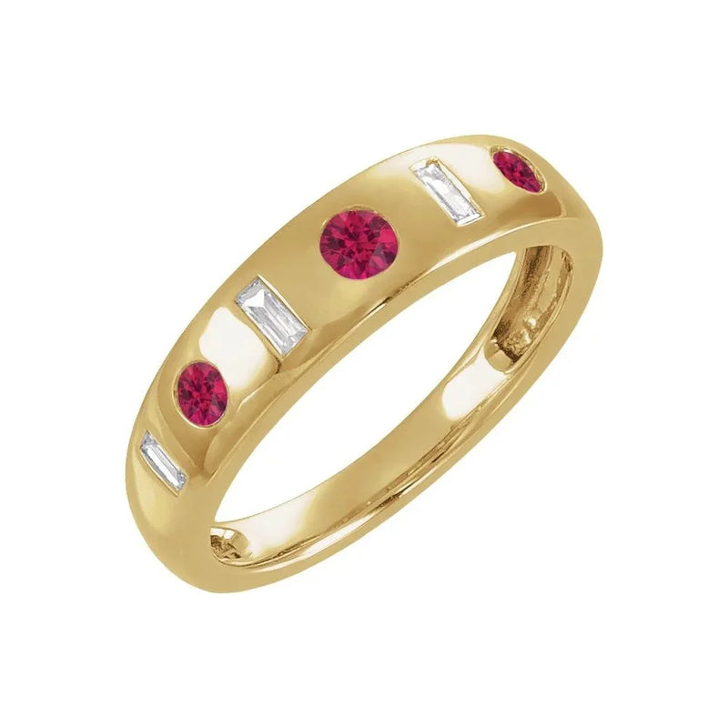 Velours de Malmaison, Lab-Grown Ruby & Diamond Ring
