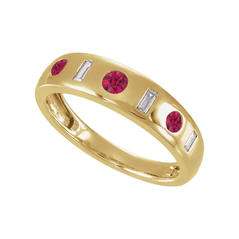 Velours de Malmaison, Lab-Grown Ruby & Diamond Ring