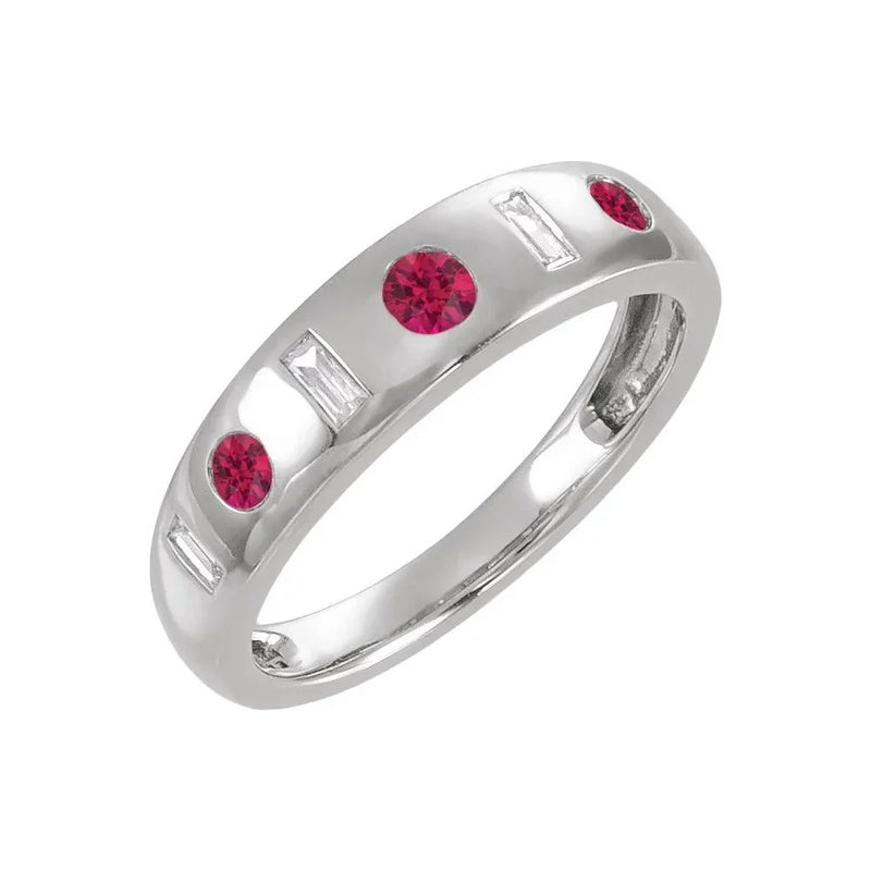 Velours de Malmaison, Lab-Grown Ruby & Diamond Ring